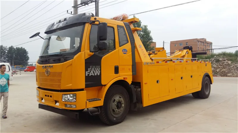 Тяжелый Эвакуатор FAW, буксировочный грузовик, 16 тонн, грузовик для удаления дорог