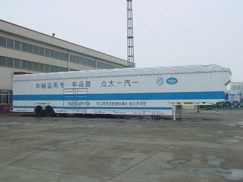 6-12 Units Cdv, MPV, SUV,  Hydraulic Van Double Deck CAR  Carrier Semi Trailer