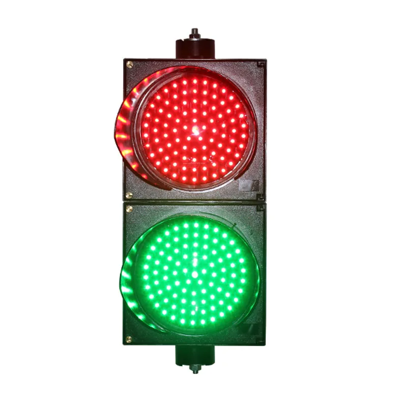10 Years factory Waterproof 200mm red green PC shell LED traffic light