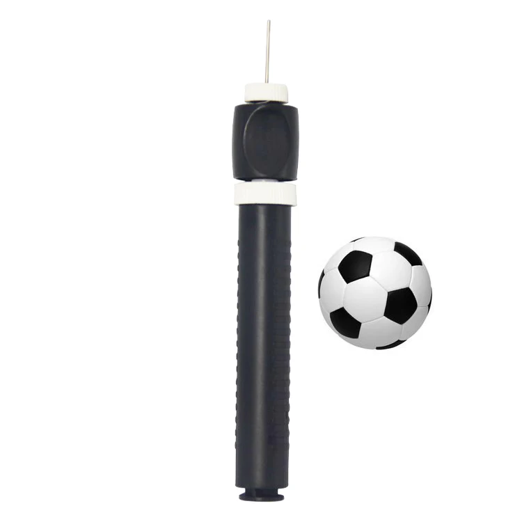Mini small double action inflating air ball pump with needles  balloon soccer basketball pump