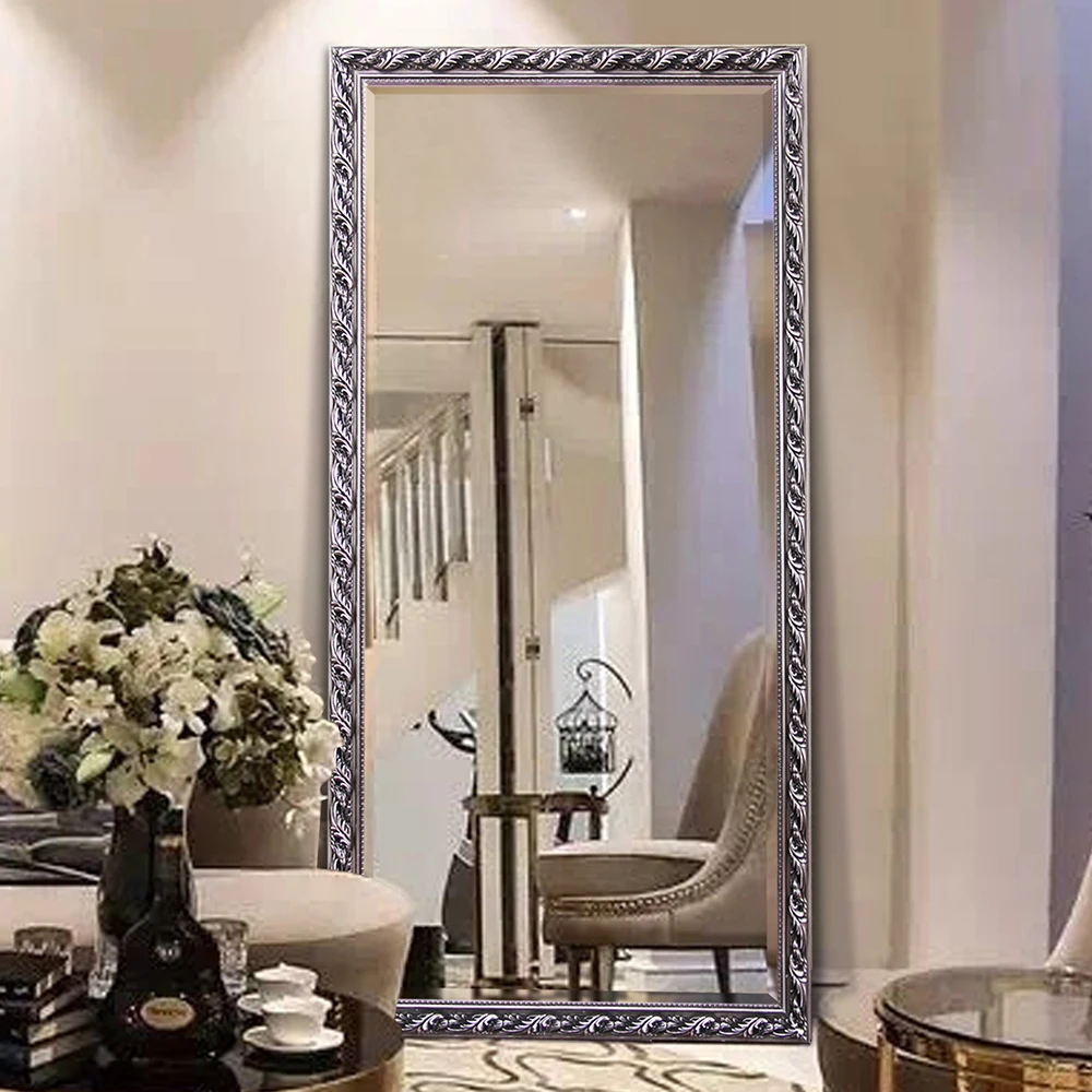 Hot Sale PS frame dressing floor standing mirror Full Length Dressing Mirror for wholesale mirrors