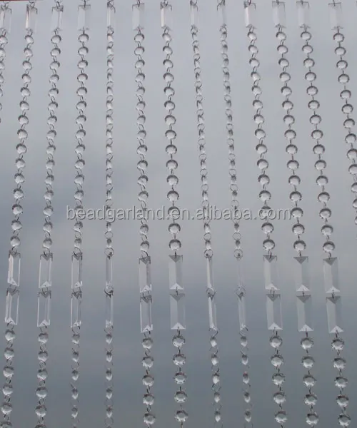 DIY Craft 5*18*18 мм Crystal Clear Круглый квадратный flake бисера занавес Крытый окна свет