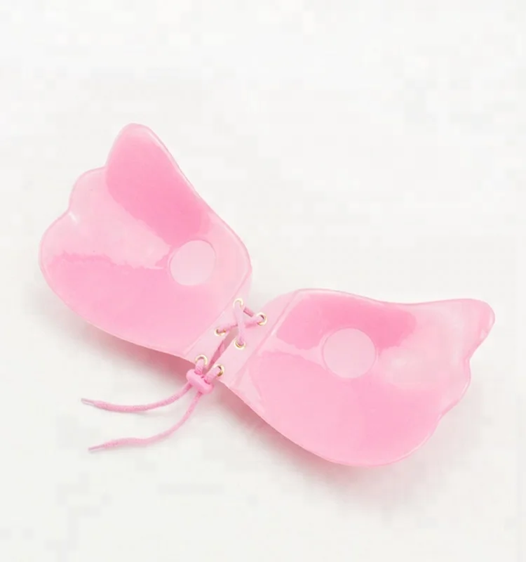 
Lalabra best backless deep V cleavage push up adjustable drawstring gel sticky bra 