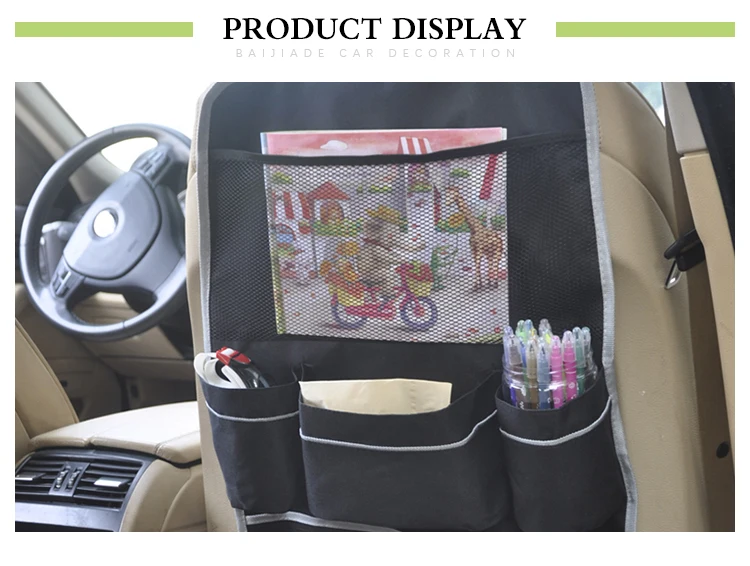 Multi-Pocket Portable Waterproof Car Seat Organizer Backseat