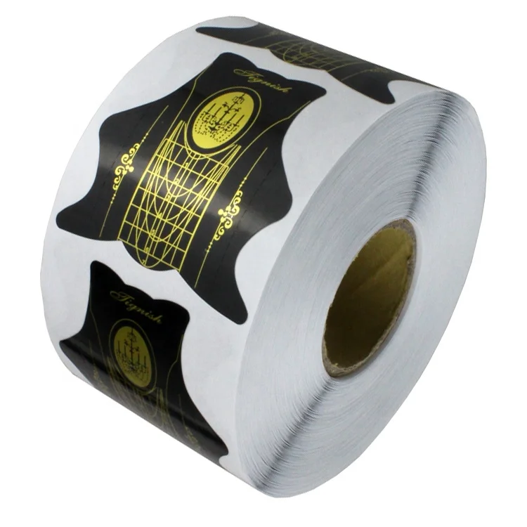 Форма для ногтей KSM OEM 500 шт./рулон с толстой бумагой для акрилового УФ-геля направляющая для наращивания ногтей инструменты для наращивания ногтей