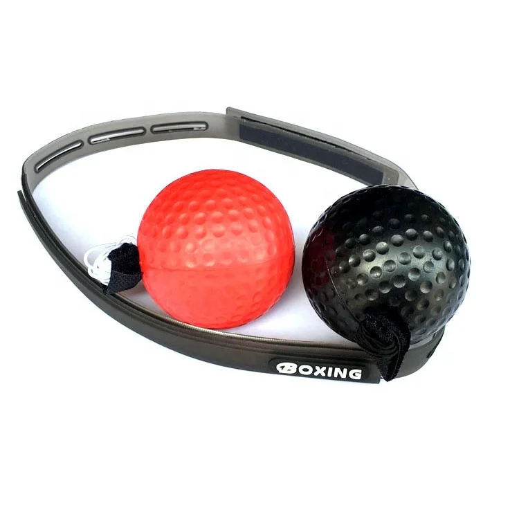 2021 Hot Amazon hot sale PU rubber Soft and hard training Boxing magic Ball Boxing reflex Ball With Silicone sweat Headband
