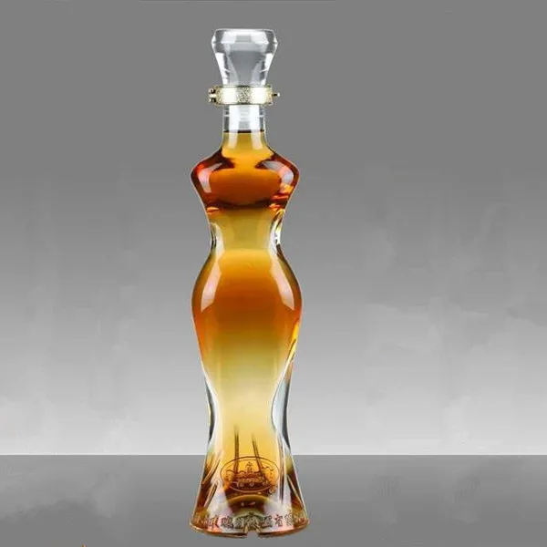 Pretty Woman Body Shaped 500ml Glass Bottle Wine Bottles Champagne Bottle