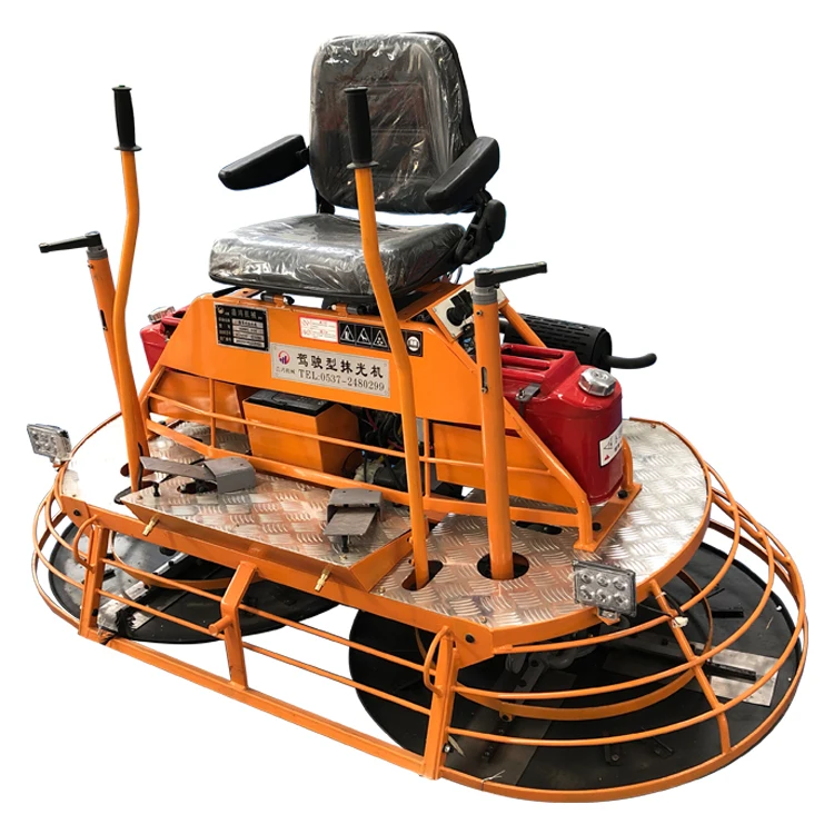 GX690 gasoline ride on concrete power trowel machine for sale with 8 blades