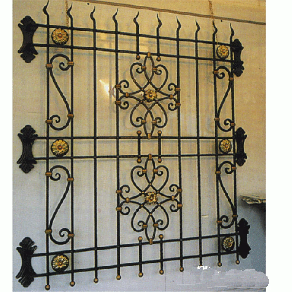 Wrought Iron Simple Window Grills Design