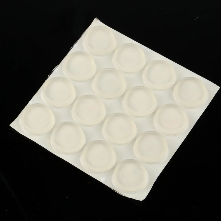 Cylindrical Adhesive Rubber Bumper Feet, Round Silicone Bumper Dot, Protective Anti Slip Feet