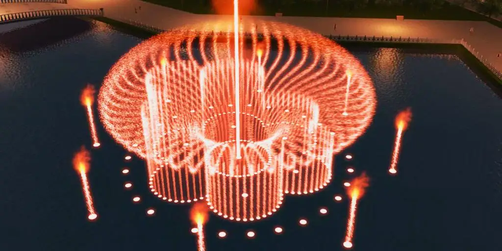 Music Water Fountain Producer Sea Fountain Stainless Steel Fountain