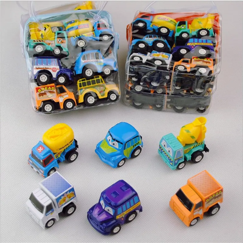 
Wholesale mini recycle car baby toy car a pull back to run each bag of 6 