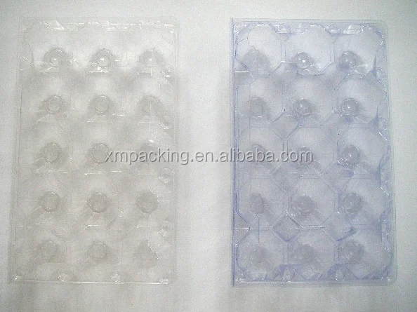 Cheap Clear Plastic Clamshell Packaging Box Blister Tray for Eggs Packaging Boxes