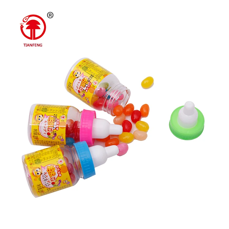 Hot sale factory price halal jelly bean candy sweet baby bottle nipple popular product candy