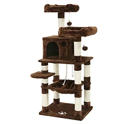 Pet Furniture Tower Climbing Modern Cat Scratcher Tree Condo