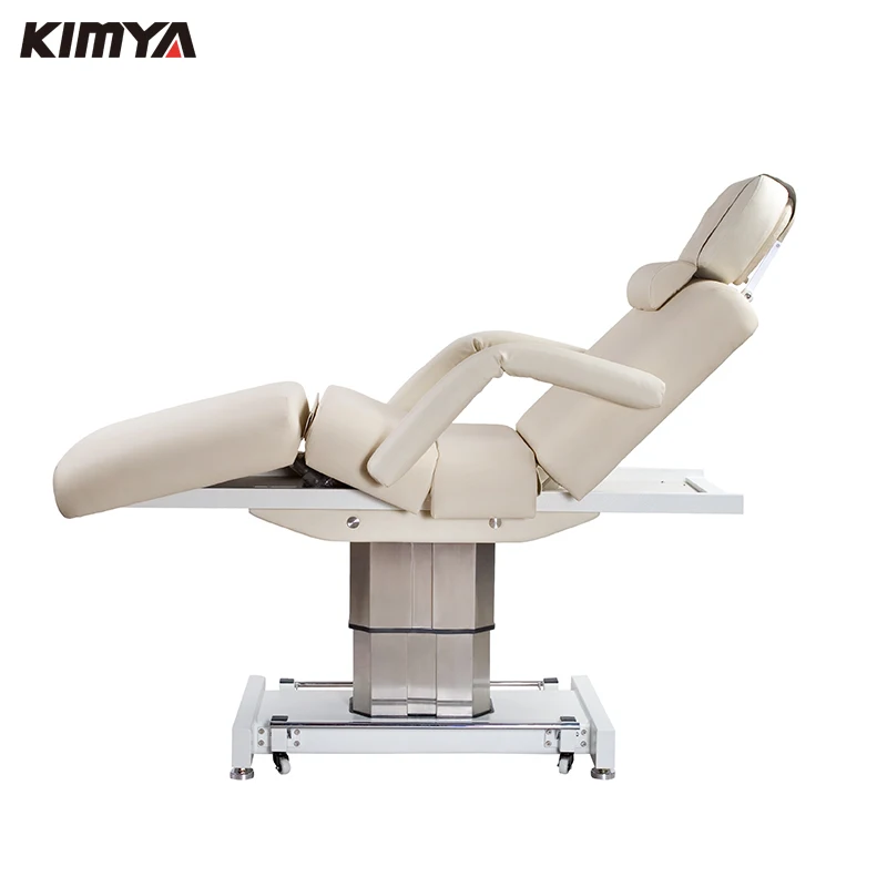 Professional cheap 3 motor cosmetic facial bed chair,adjustable electric facial bed massage bed table for salon spa