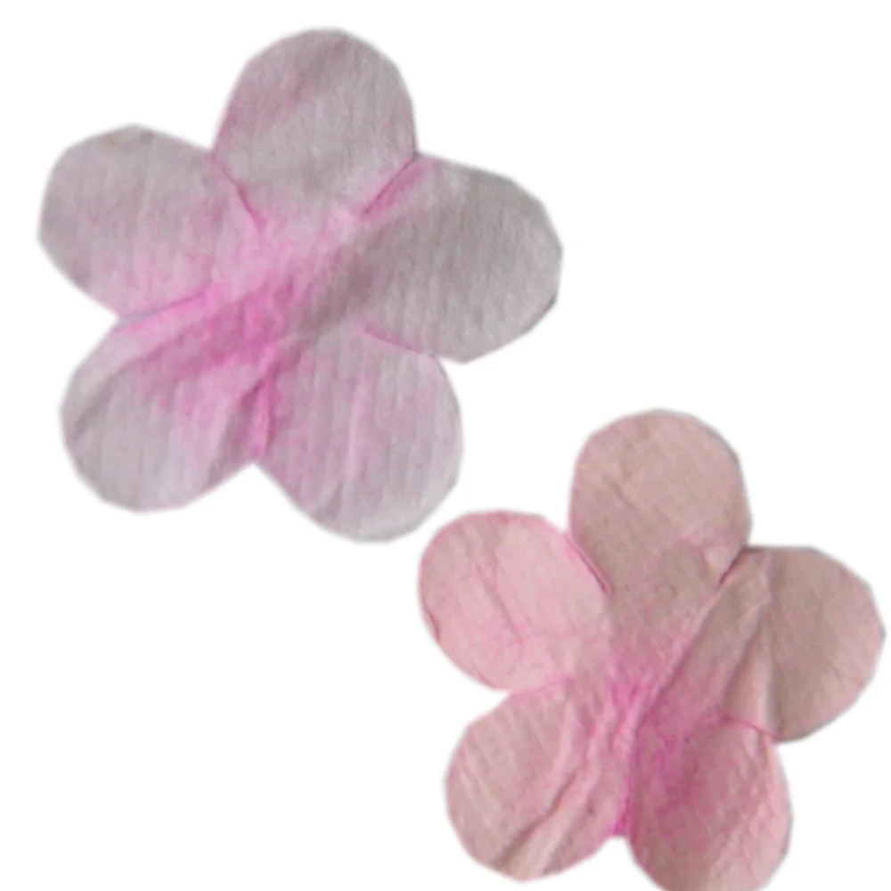 Pink 22mm handmade decorative rose mulberry paper flower