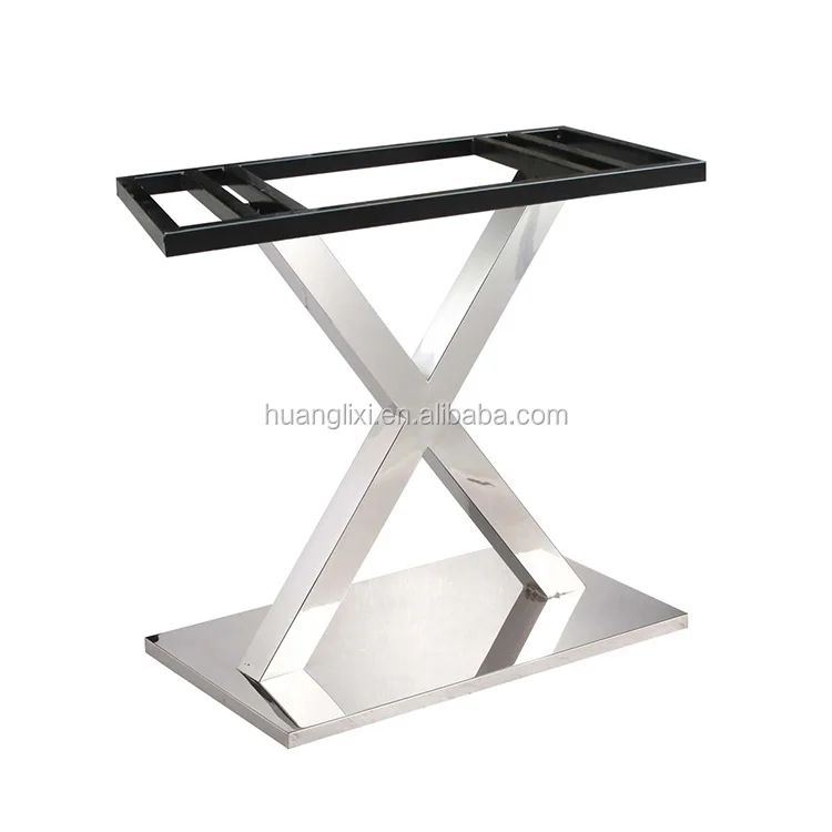 S9012 дешевые нержавеющей стали chrome базы обеденный стол