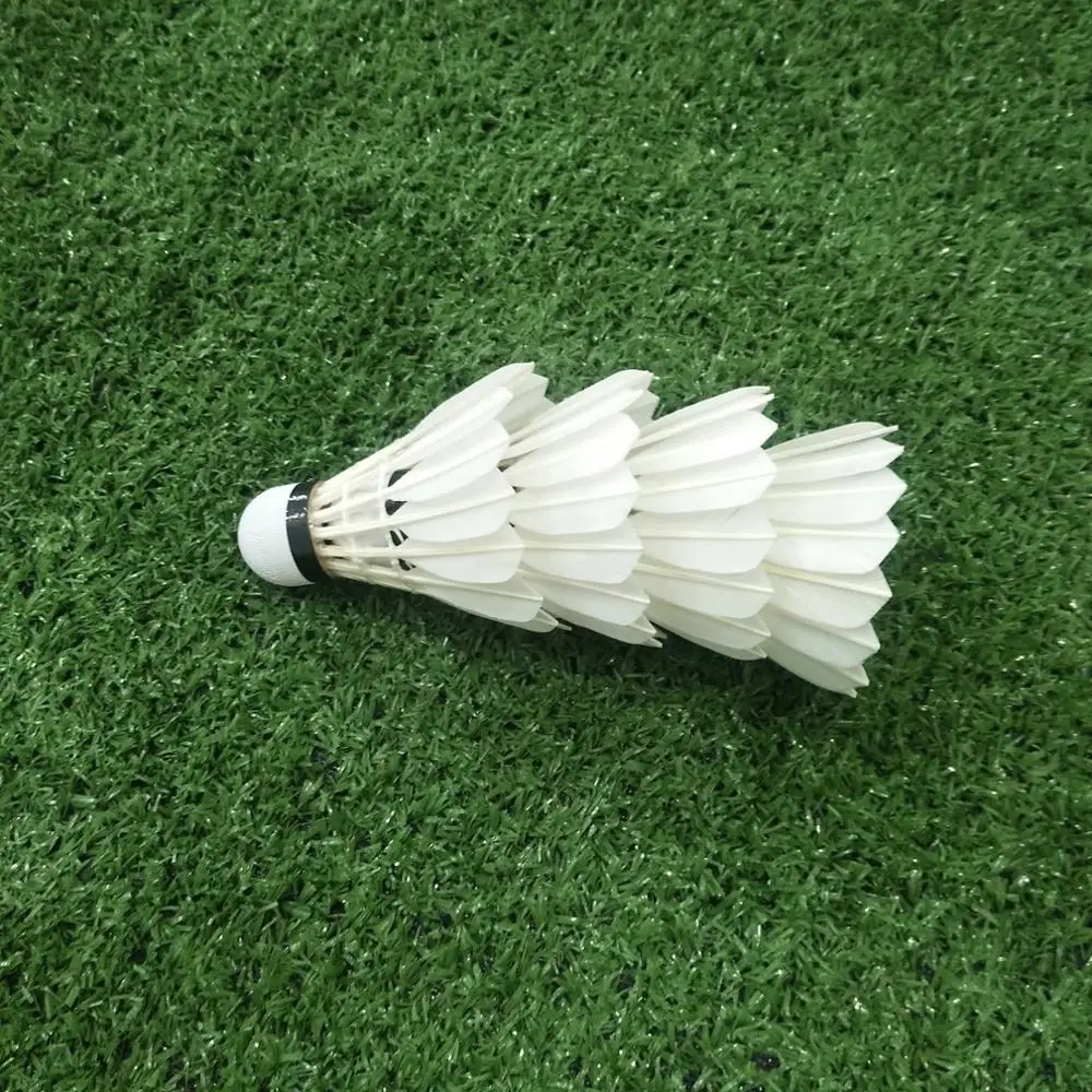 Бренд Lingmei, 80 белых гусиных перьев, Волан для бадминтона, самые прочные Шаттлы