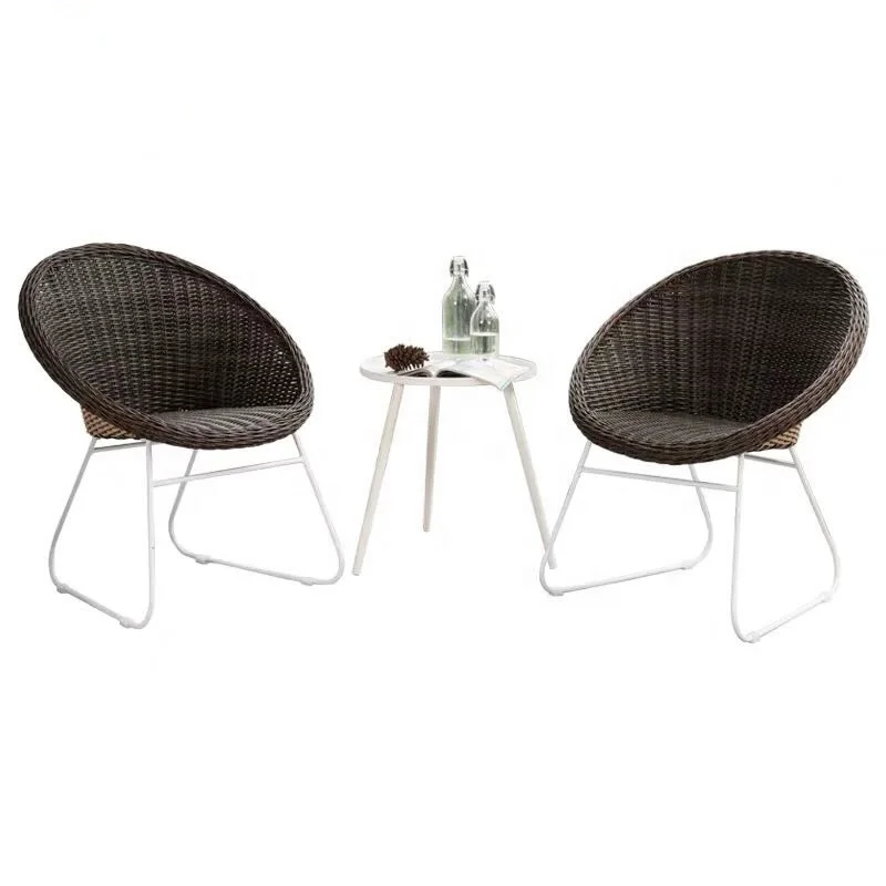 Полностью алюминиевый дешевый набор для бистро, плетеные стулья для бистро на продажу