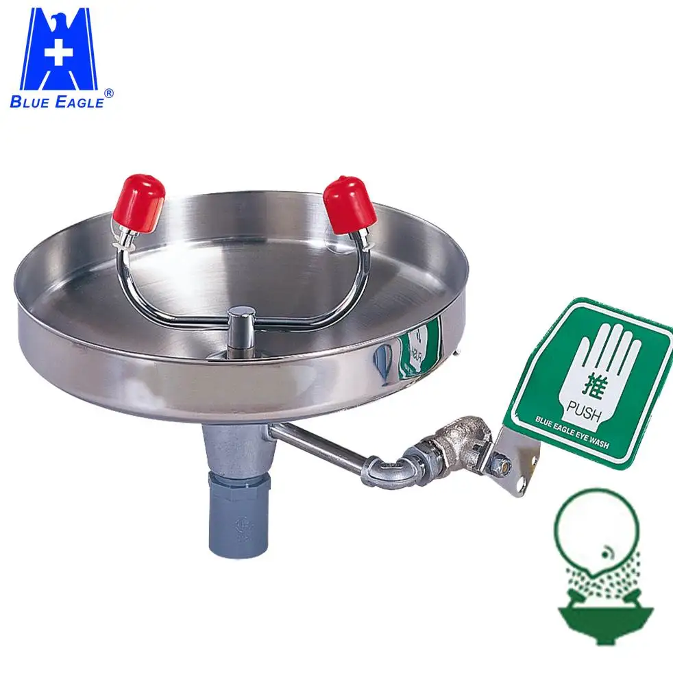 Stainless steel Wall Mounted Type Emergency Eye Wash Station