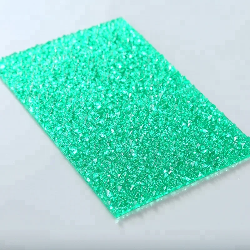 
2.5mm recycled roofing material types polycarbonate embossed solid sheet 