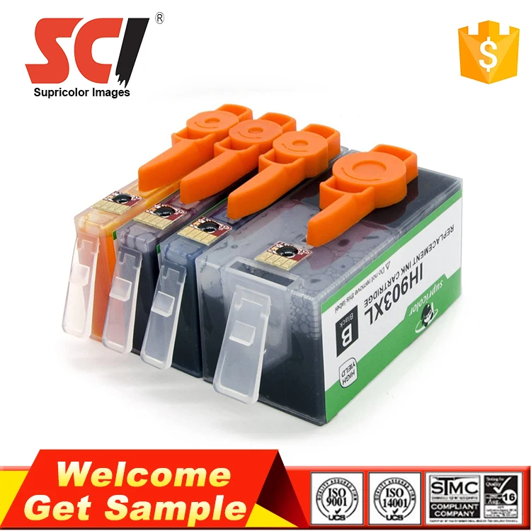 Europe new compatible ink cartridge T6M03AE 903 903xl 907 907xl for hp printer OfficeJet 6950 6951 6954  6956 6958 6962