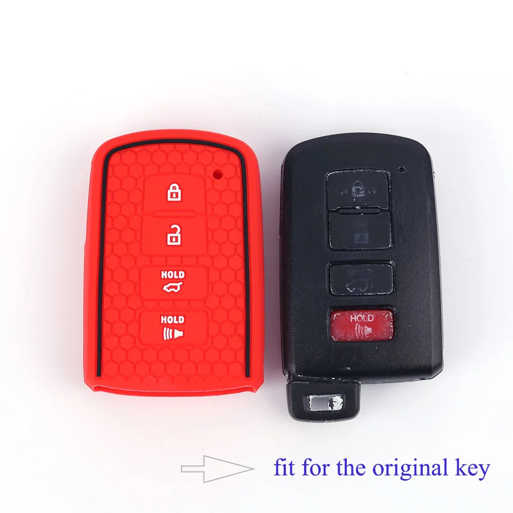 Factory Wholesale Price 4 button Silicone Remote Car Key Cover
