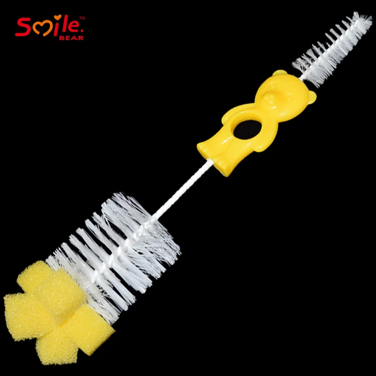 
bear baby bottle brush nipple brush for cleaning baby feeding bottle 