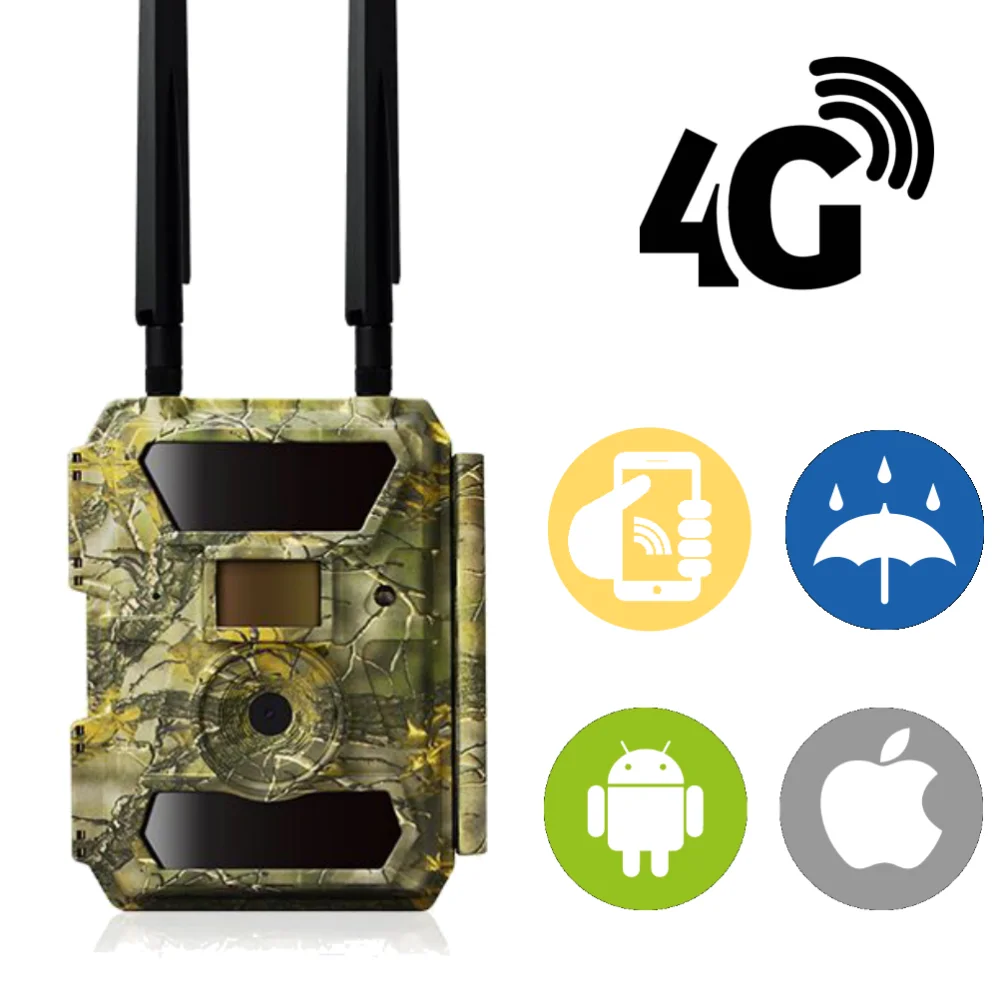 Cellular Camera Trap 940nm Led Hunting Camera 4g Game Hunting Trail Cam