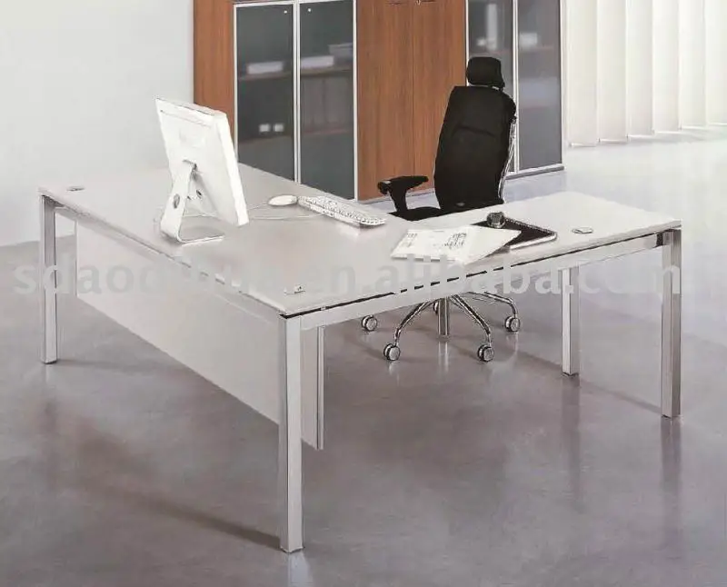 2012 # стекло меламин металлического алюминия стол FD-33