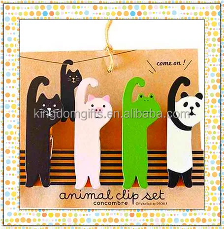 Креативный зажим для бумаги в виде животного, Деревянный Мини-зажим для фотографий, подвеска с зажимом для кошки