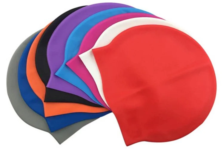 50g Silicone Swim Caps , Wig Caps For Making Wigs , Adult Funny Swim Cap