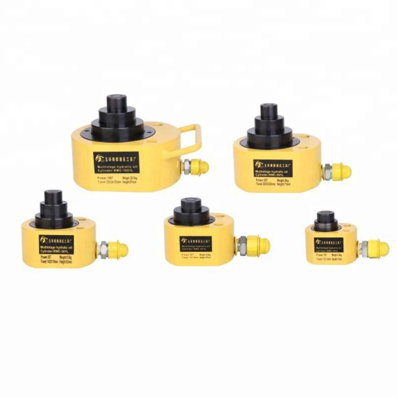 Small Double Acting Hydraulic Piston Cylinder Price,50 100 Ton Telescopic 3-Stage Hydraulic Cylinder