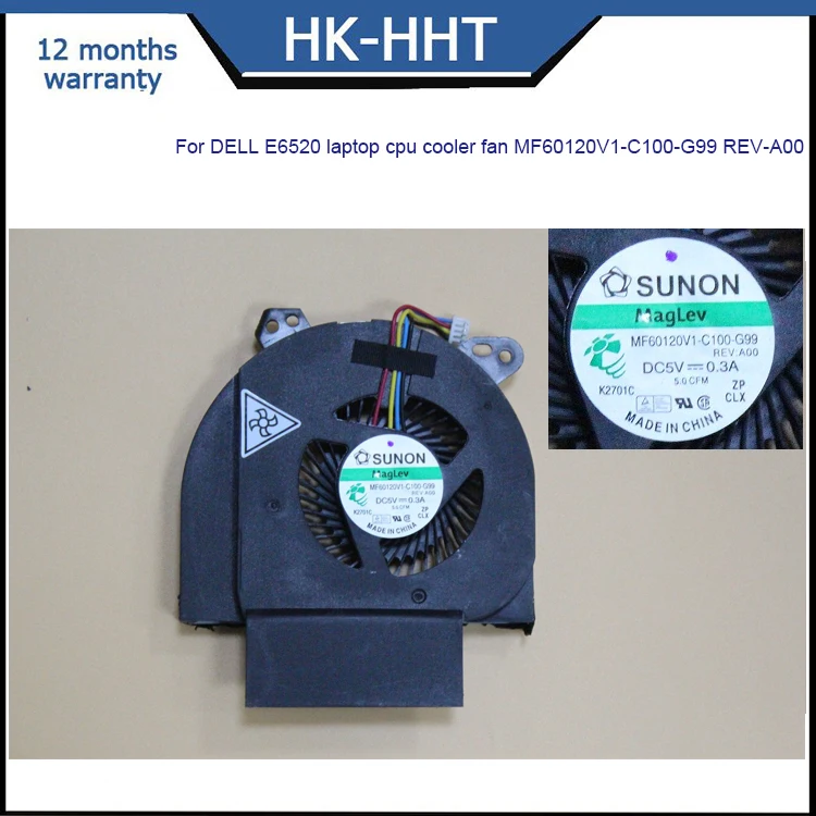 HK-HHT New SUNON CPU Cooling Fan For Dell Latitude E6520 MF60120V1-C100-G99