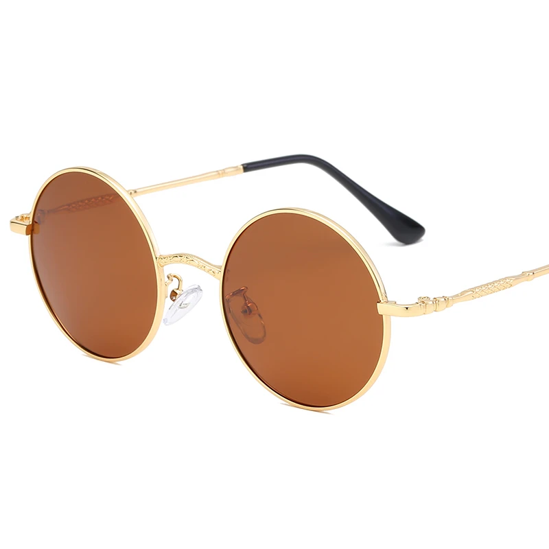 New Brand Designer Classic Polarized Round Sunglasses Men Small Vintage Retro Glasses Women Driving Metal Eyewear