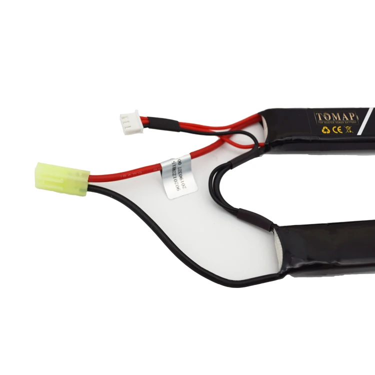 
TOMAP Hunger Promotion 7.4V Rc Lipo Battery Pack For Air Soft BBs Gun Rc Gun Battery 2S 2000Mah 25C 