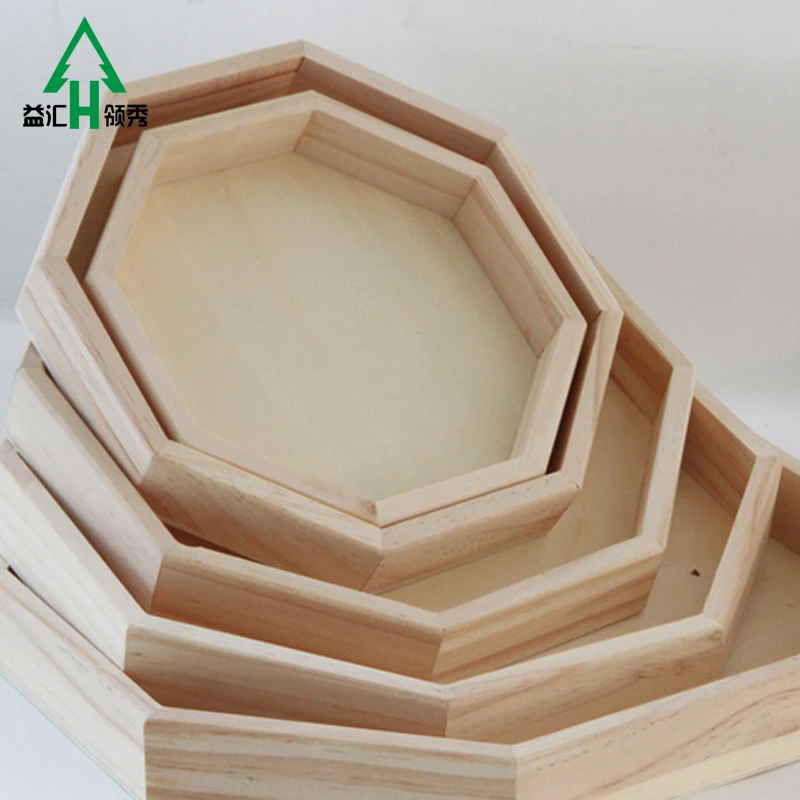 
Big Customers Cooperation Unfinished Wooden Tray 