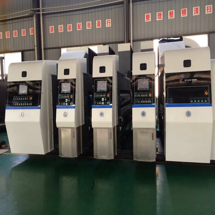 Whole adsorption corrugated carton box flexo printing machine automatic 4 5 colors flexographic printing machinery
