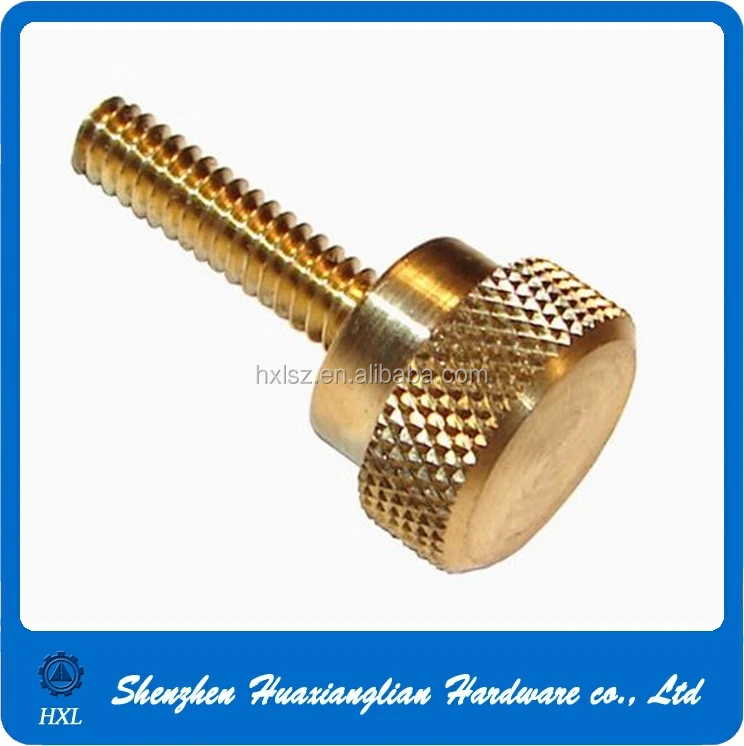 OEM завод под заказ латунная накатанная головка M3 M4 метрический винт