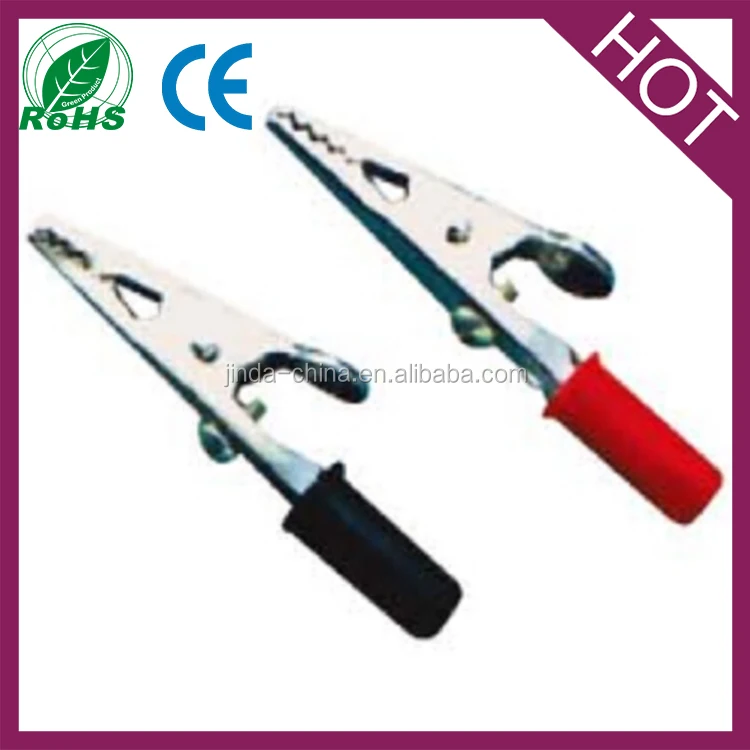 Миниатюрные или стандартные зажимы крокодил/крокодил в различных количествах.