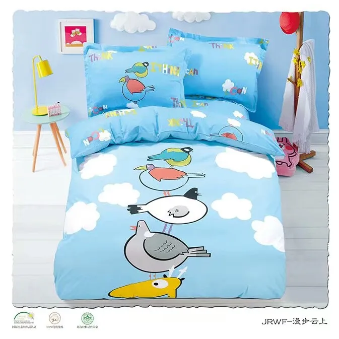 good quality bedding set bed linen with pillows for wholesale