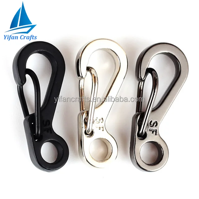 10Pcs Mini Keyring Spring Buckle Paracord Carabiner Hook Clip Camp Survive tool