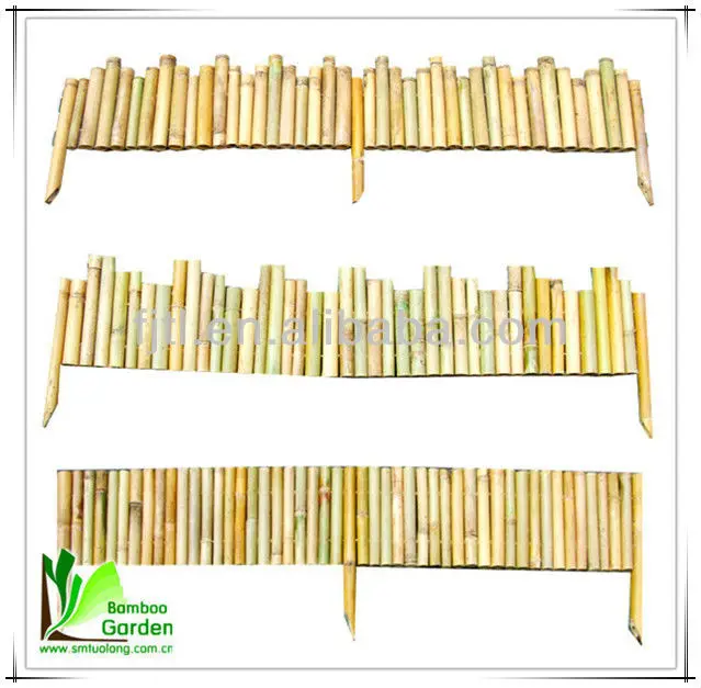 Small Rolled Garden Artificial Bamboo  Edging