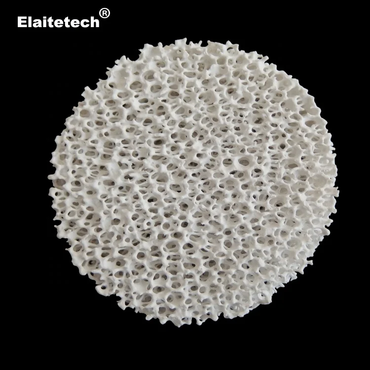 High alumina ceramic foam filter plate 305mm*305mm*50mm for aluminum ingot and billet casting