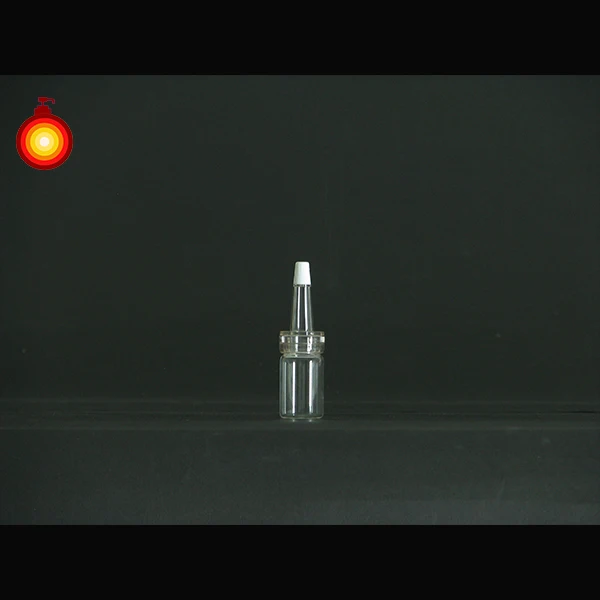 small volume clear glass vial ampule bottle pharmaceutical conical dropper bottle