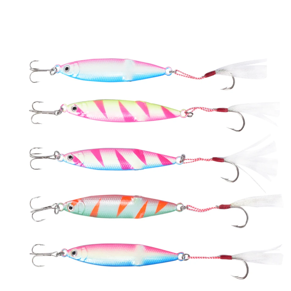 UCATCHOK 40g 60g 80g 100g Squid Bait Metal Jig Lure Artificial Hard Bait Casting Lures Jig