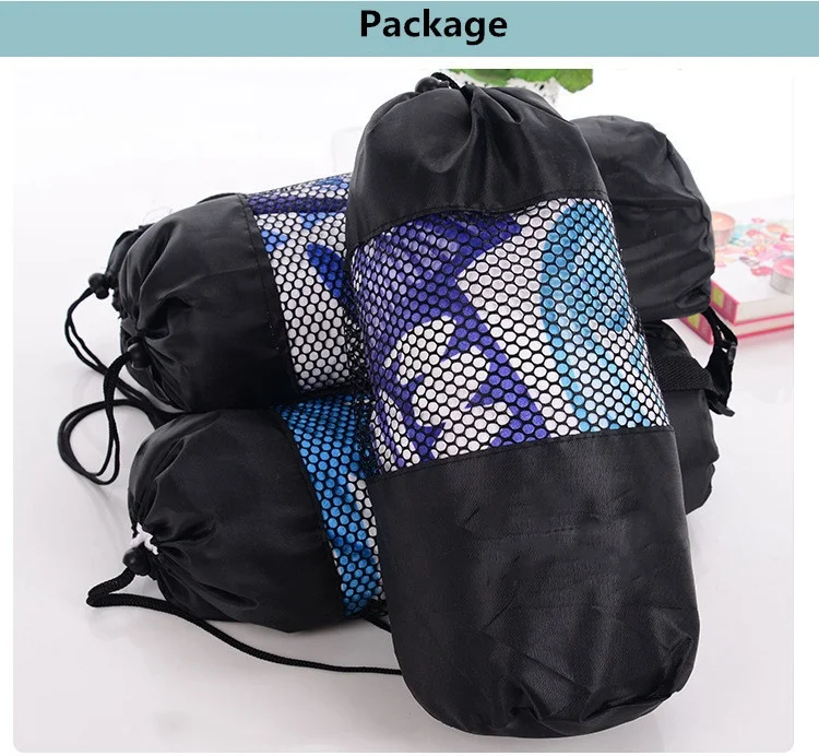 Custom logo extra large weighted giant  folding microfiber round beach towel with mesh bag