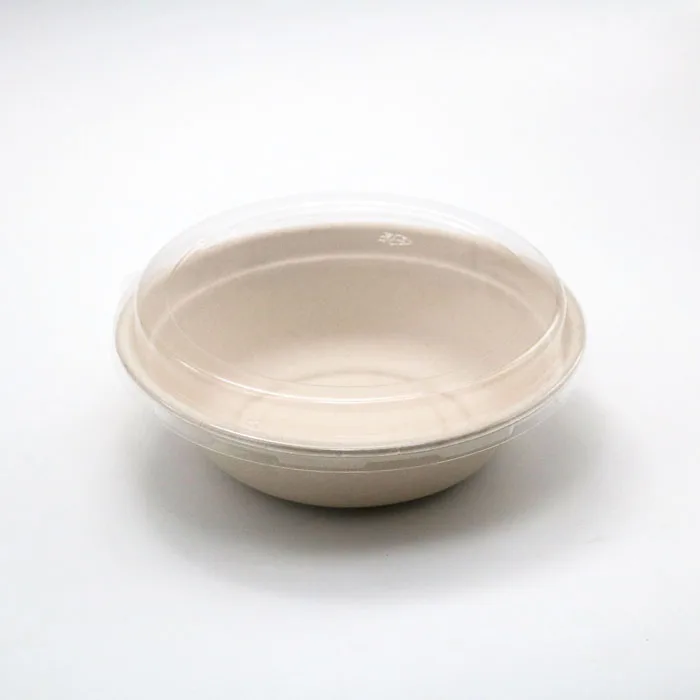 disposable sugarcane 32 OZ ramen noodle bowl with lid