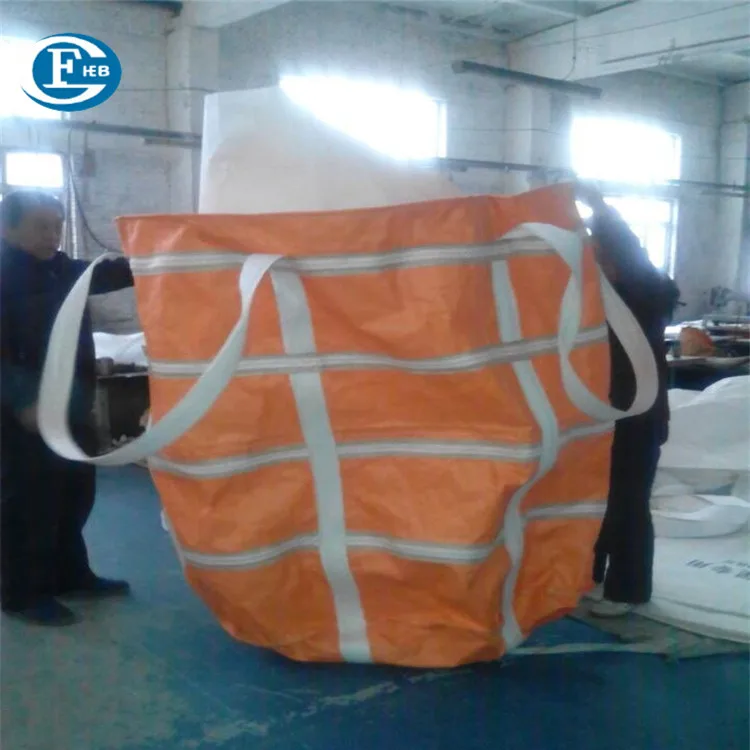 
chinese supplier single stevedroe straps plastic cover silo fibc big bag packing for the construction rubbish 